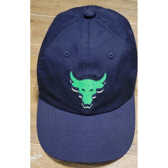 Under Armour Project Rock Youth Hat Unisex Blue Adjustable Embroidered Wicking - Picture 1 of 5